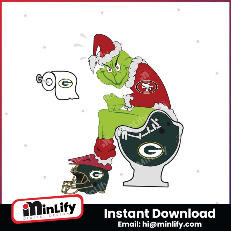 grinch-san-francisco-49ers-and-green-bay-packers-svg