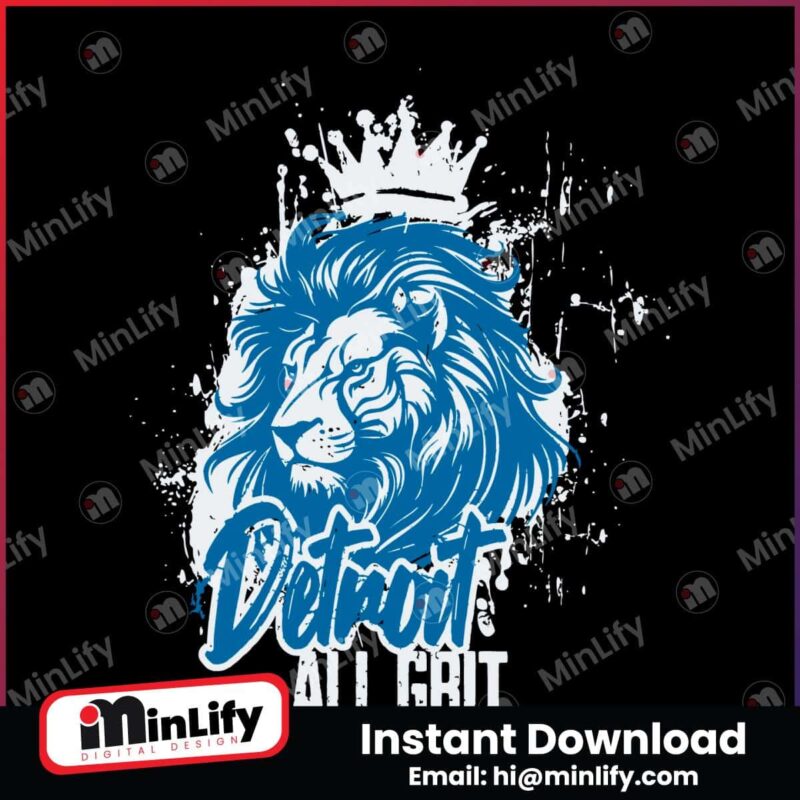 detroit-all-grit-lion-logo-svg