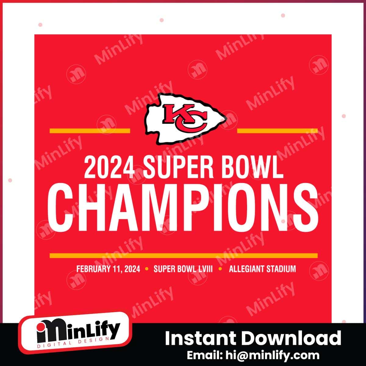 Chefs 2024 Super Bowl Champions SVG MinLify