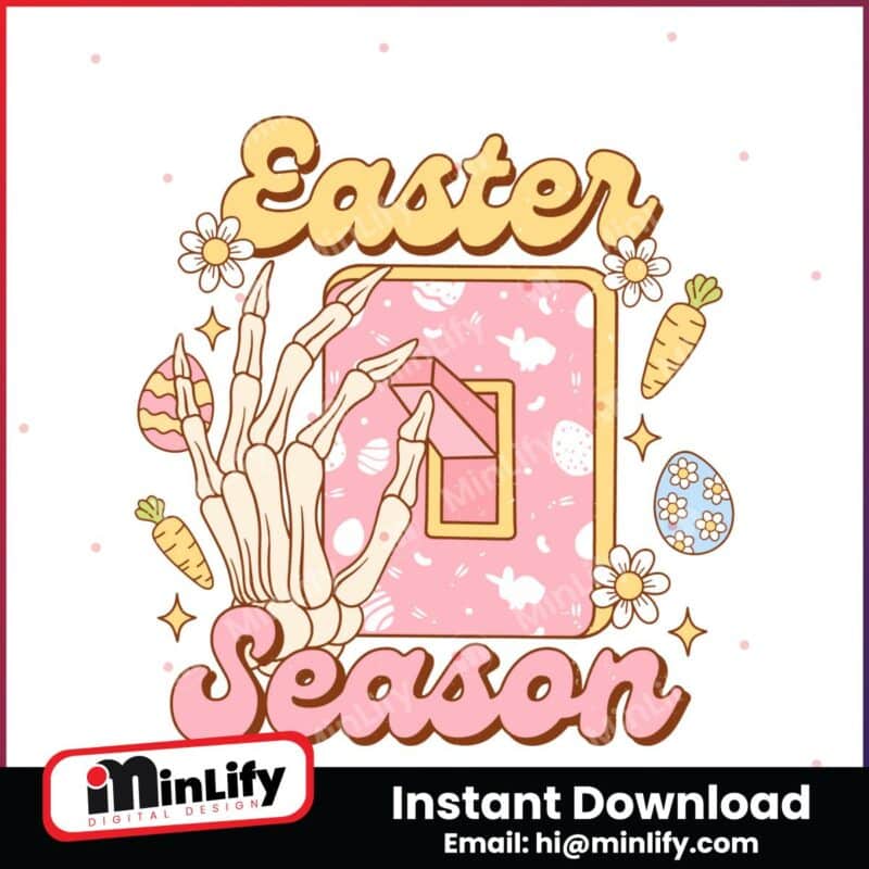 retro-easter-season-skeleton-hand-svg