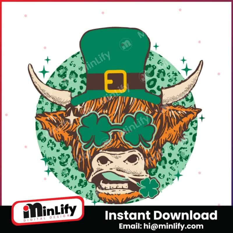 st-patricks-day-highland-cow-svg