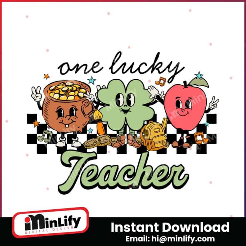 one-lucky-teacher-shamrock-patricks-day-svg