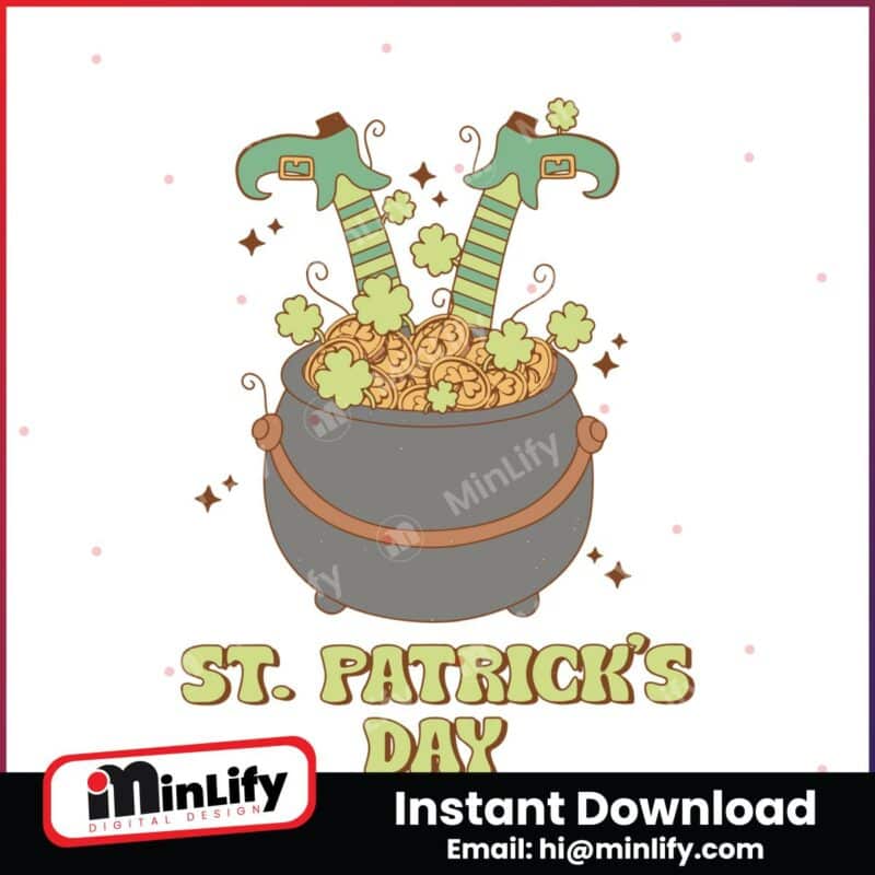 st-patricks-day-elf-feet-pot-of-gold-svg