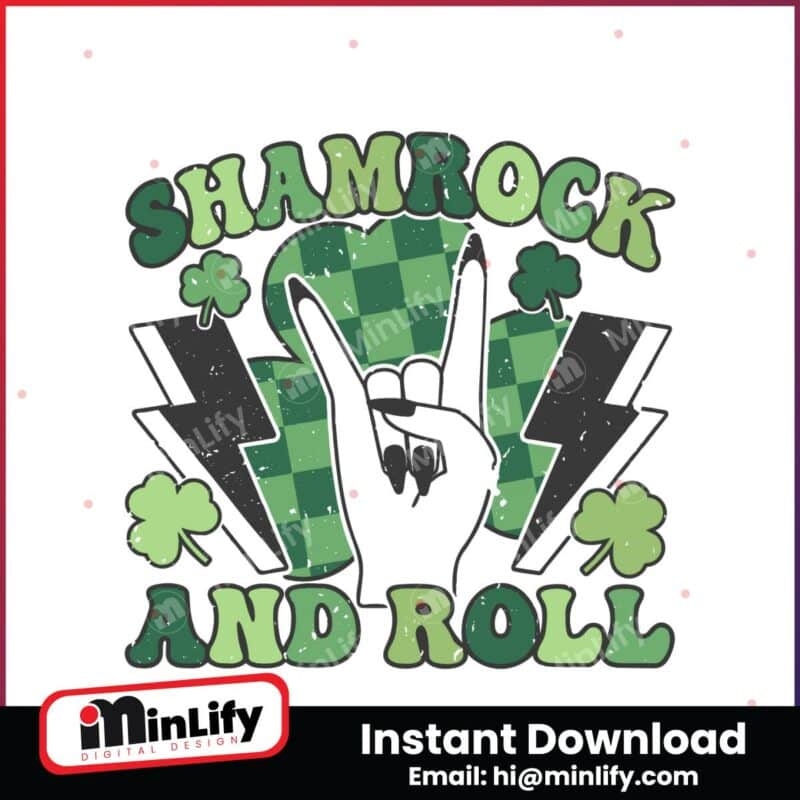 shamrock-and-roll-skeleton-hand-svg