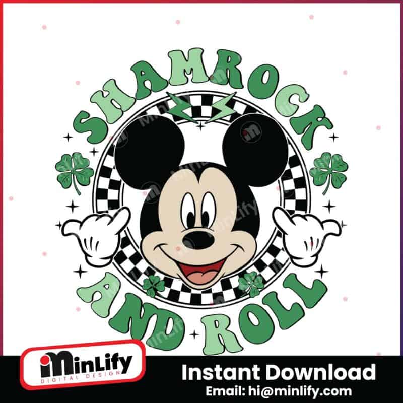 mickey-mouse-shamrock-and-roll-svg