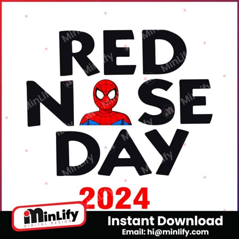 spiderman-red-nose-day-2024-fundraising-campaign-svg