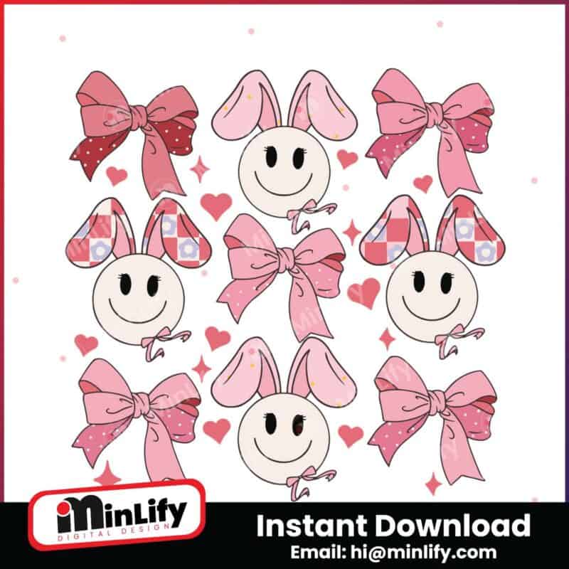 coquette-bow-tie-bunny-smiley-face-easter-svg