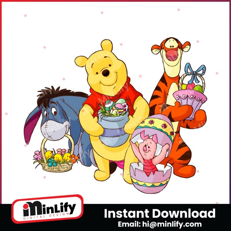 retro-winnie-the-pooh-friends-easter-day-png