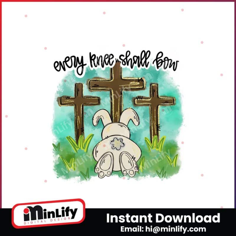 every-knee-shall-bow-bunny-easter-png