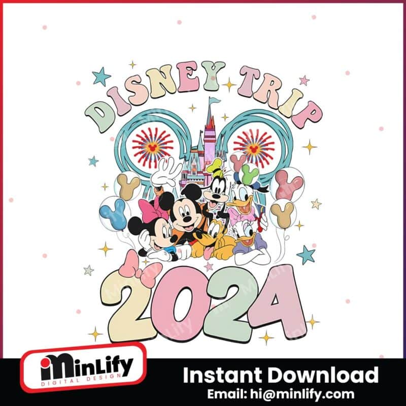 retro-mickey-and-friends-disney-trip-2024-png