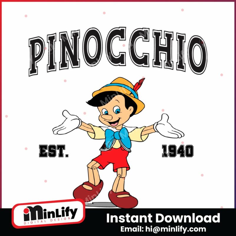 pinocchio-est-1940-disney-character-svg