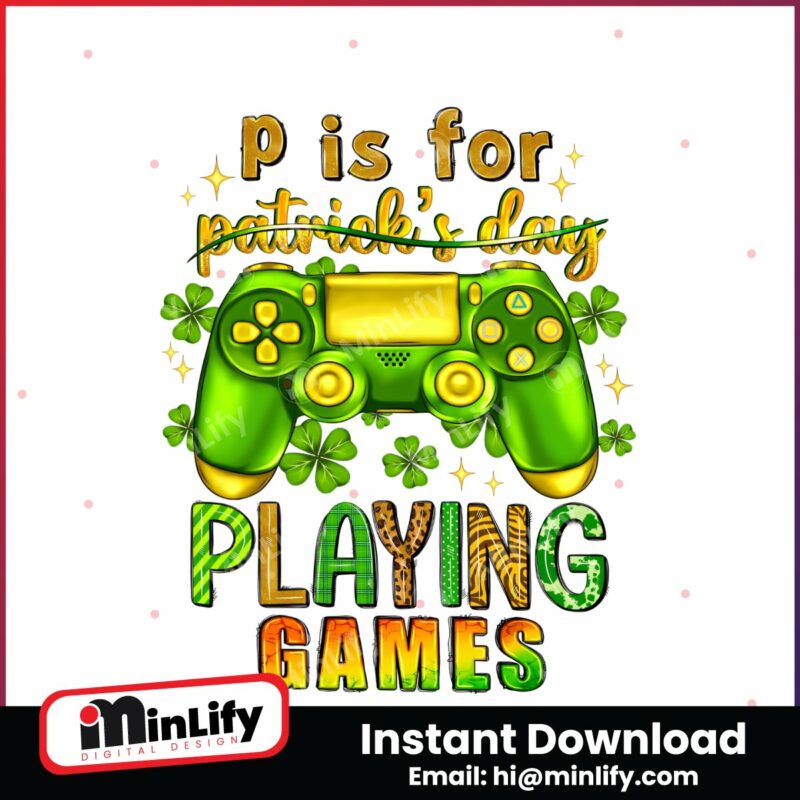p-is-for-patricks-day-playing-games-png