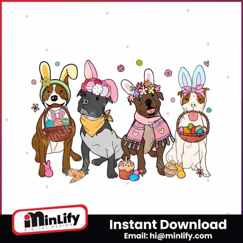 cute-pitbull-bunnies-easter-day-png