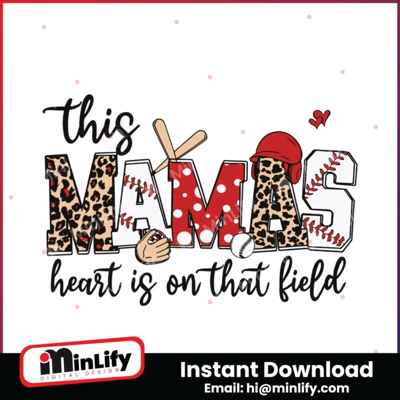 baseball-this-mamas-heart-is-on-that-field-svg
