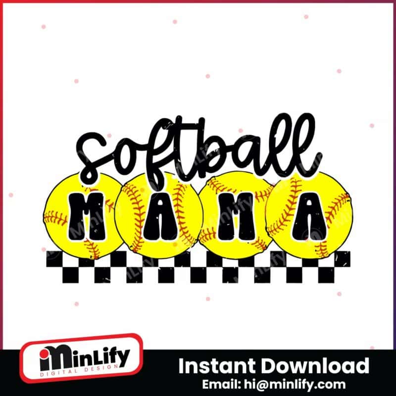 softball-mama-retro-checkered-mama-svg