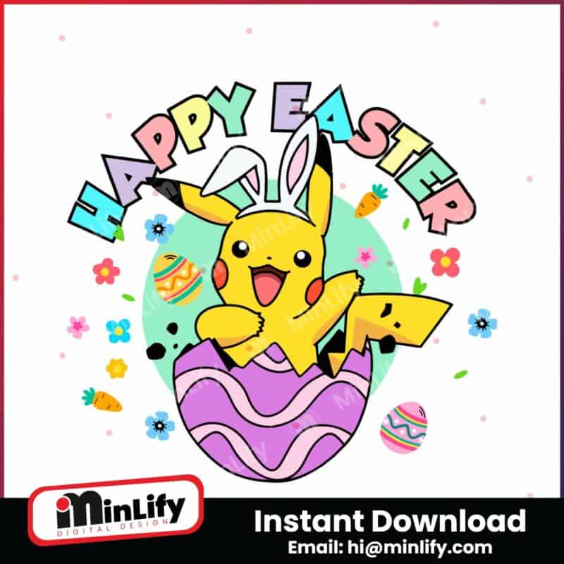 pikachu-bunny-ear-happy-easter-svg