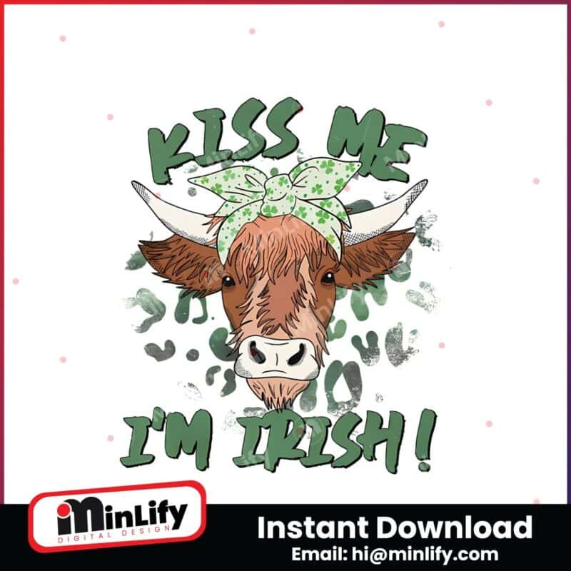 kiss-me-im-irish-highland-cow-png