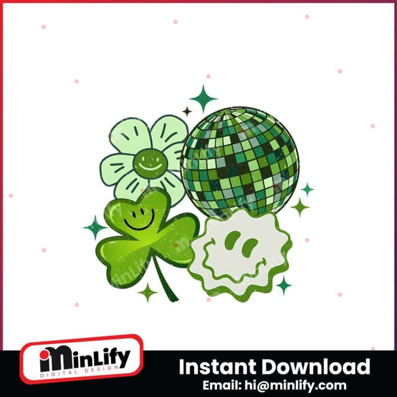 smiley-shamrock-disco-ball-patricks-day-png