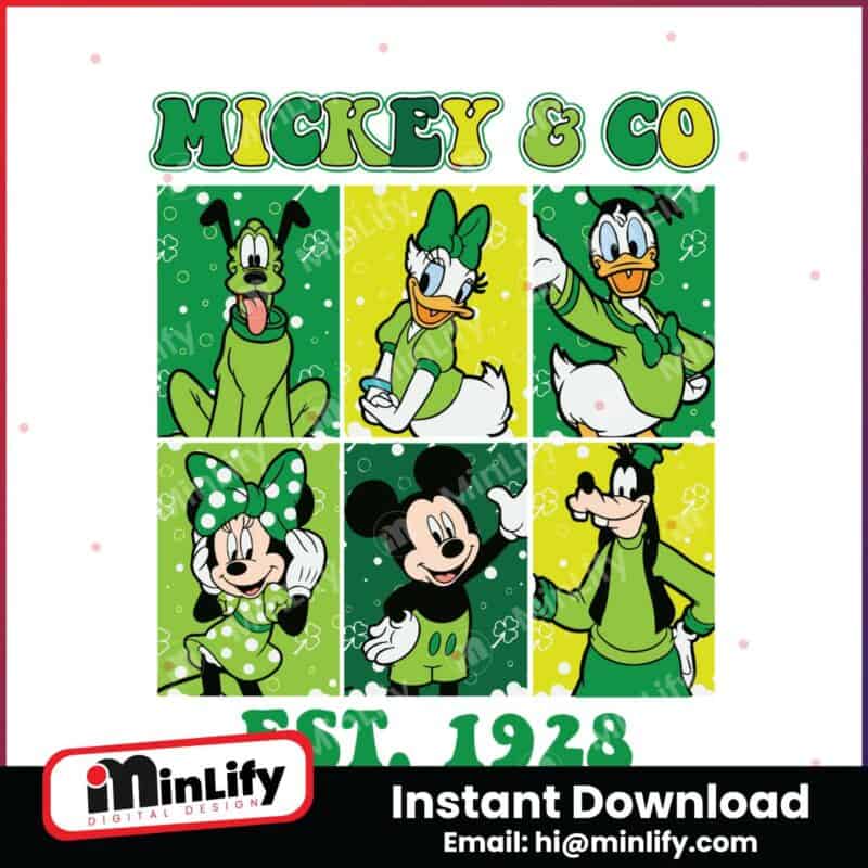 retro-mickey-and-co-est-1928-patricks-day-svg