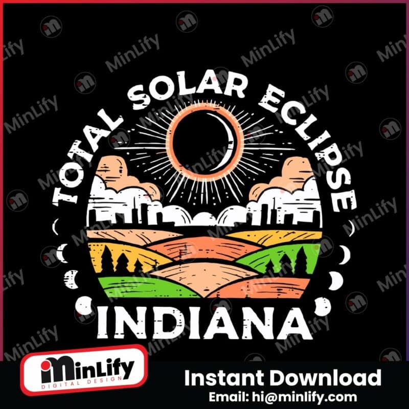 retro-total-solar-eclipse-indiana-2024-svg