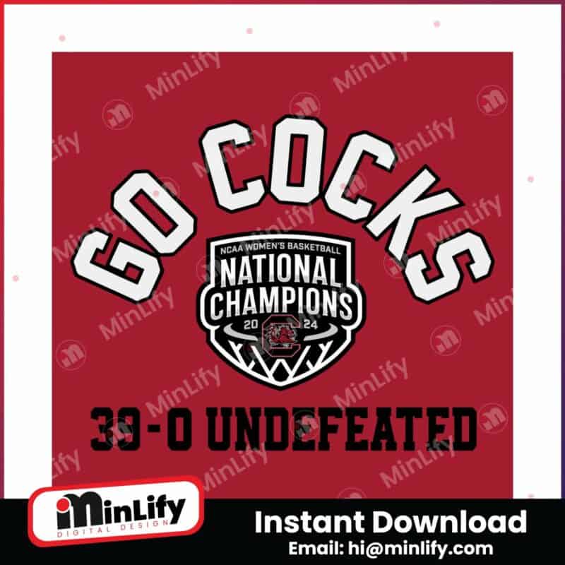 go-cocks-south-carolina-gamecocks-undefeated-svg