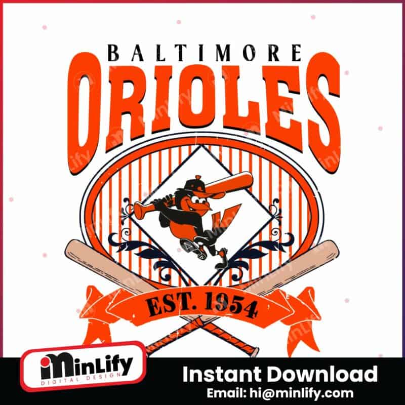 vintage-baltimore-orioles-est-1954-svg