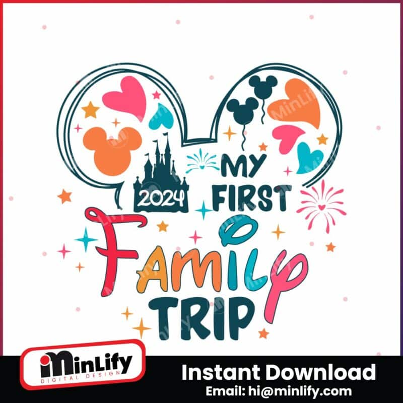 my-first-family-trip-2024-disney-castle-svg