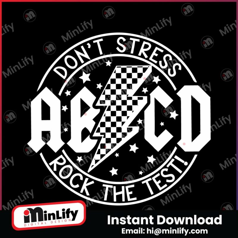 abcd-dont-stress-rock-the-test-lightning-bolt-svg