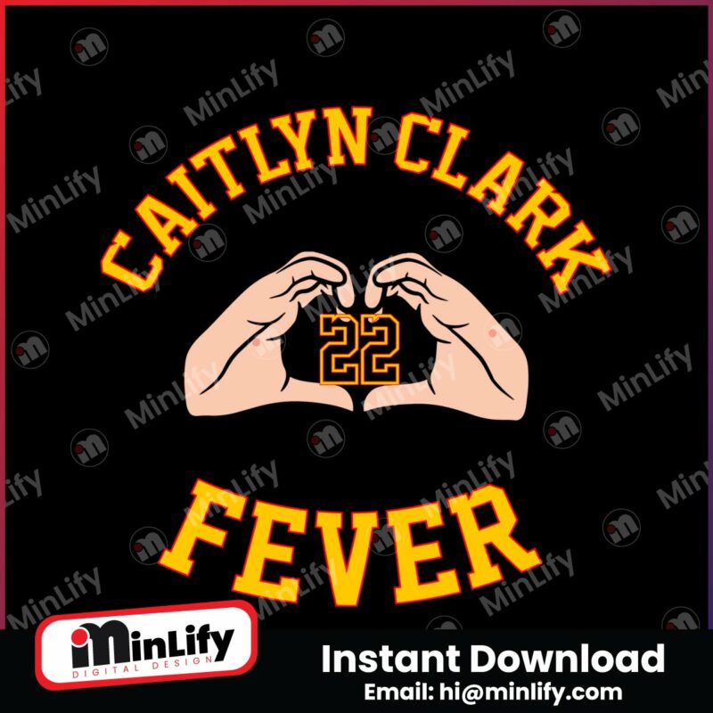 caitlin-clark-fever-22-heart-hand-svg