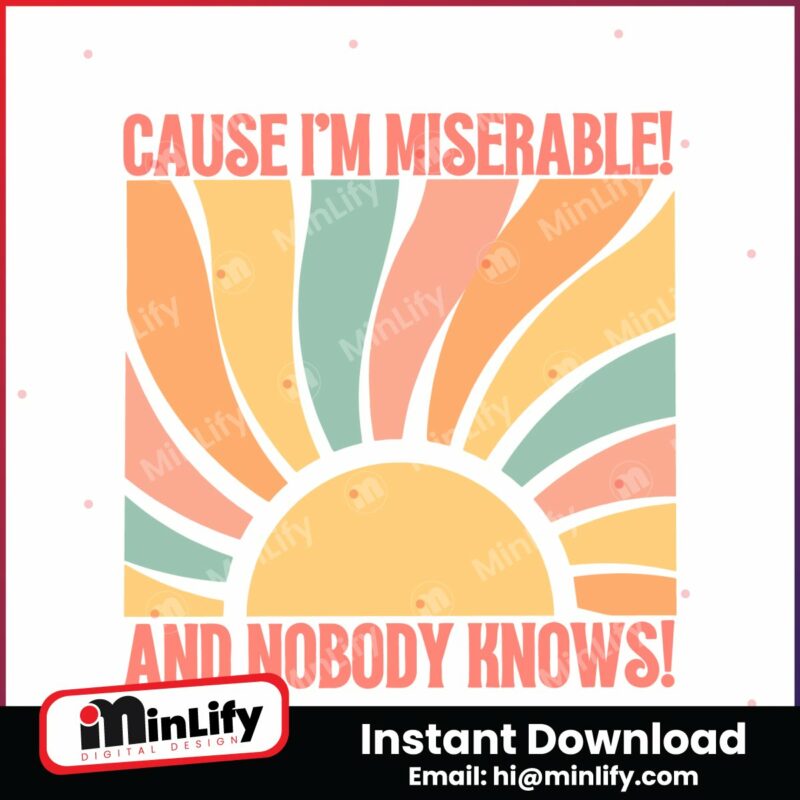 cause-im-miserable-and-nobody-knows-ttpd-album-svg