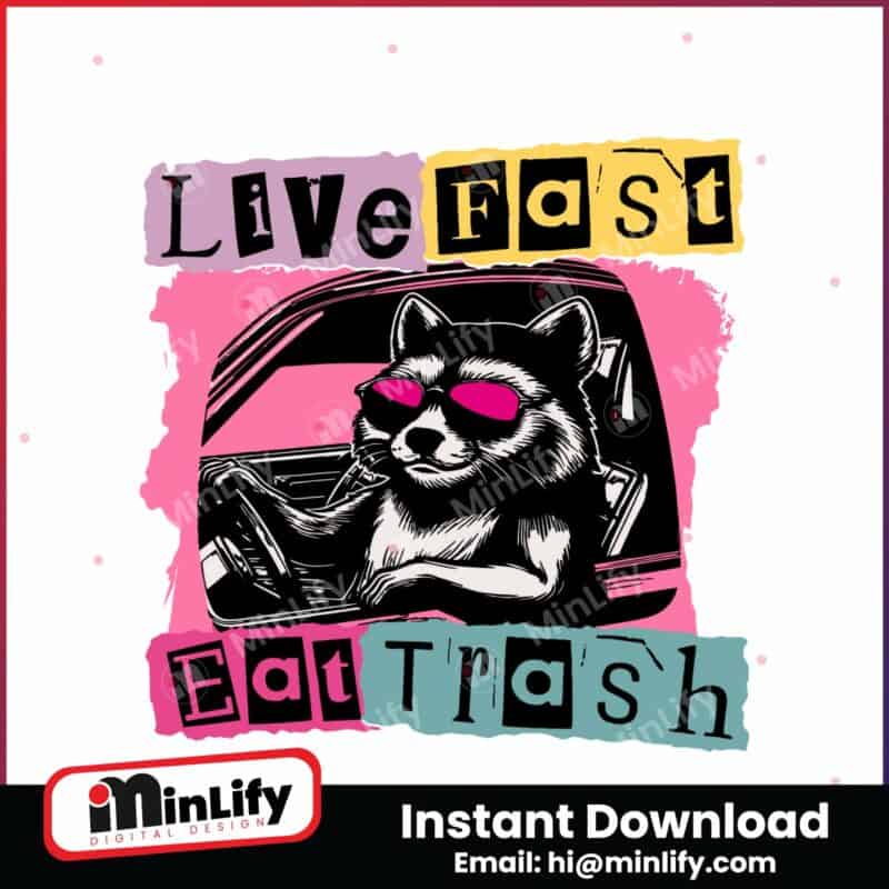 live-fast-eat-trash-unny-trash-panda-svg