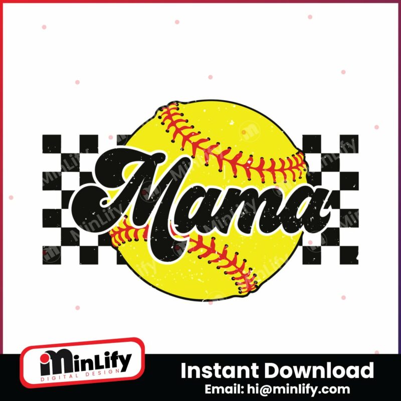 retro-baseball-mama-checkered-softball-svg
