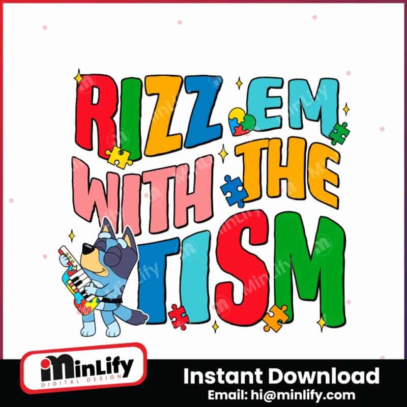 rizz-em-with-the-tism-funny-bluey-cartoon-svg