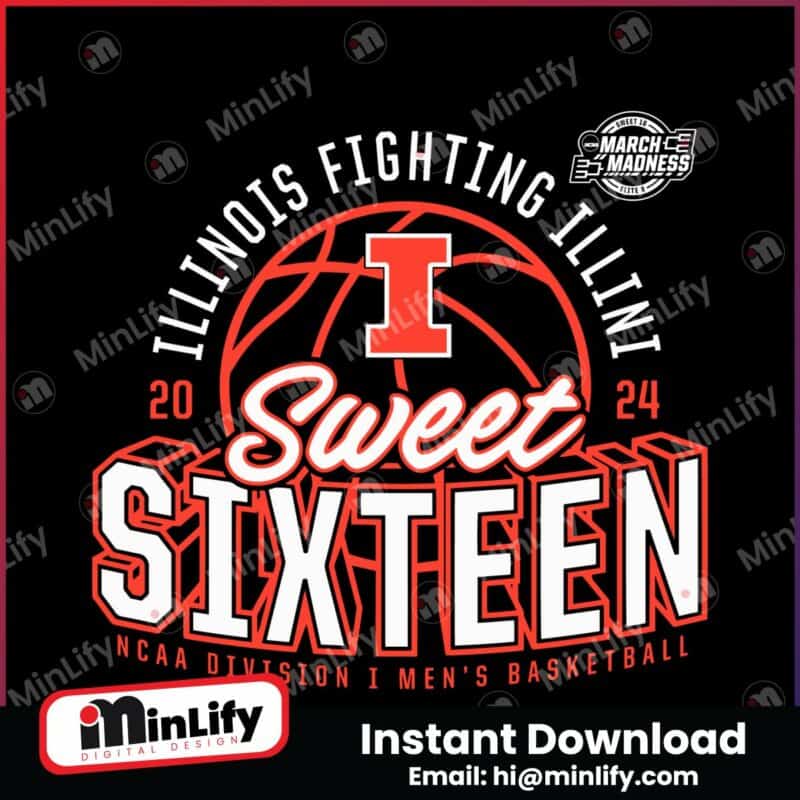 illinois-fighting-illini-sweet-sixteen-2024-ncaa-svg