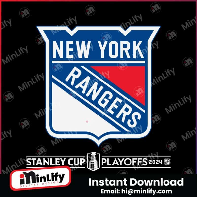 new-york-rangers-stanley-cup-playoffs-2024-svg