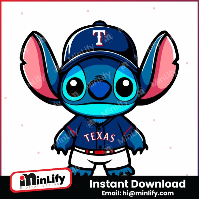 cute-stitch-texas-rangers-baseball-team-svg