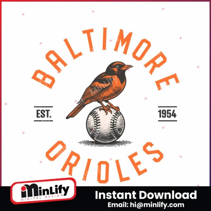 vintage-baltimore-orioles-est-1954-svg