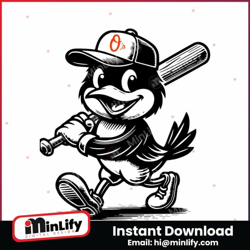 baltimore-orioles-bird-cartoon-baseball-svg