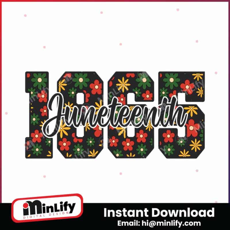 floral-juneteenth-1865-celebrate-freedom-svg