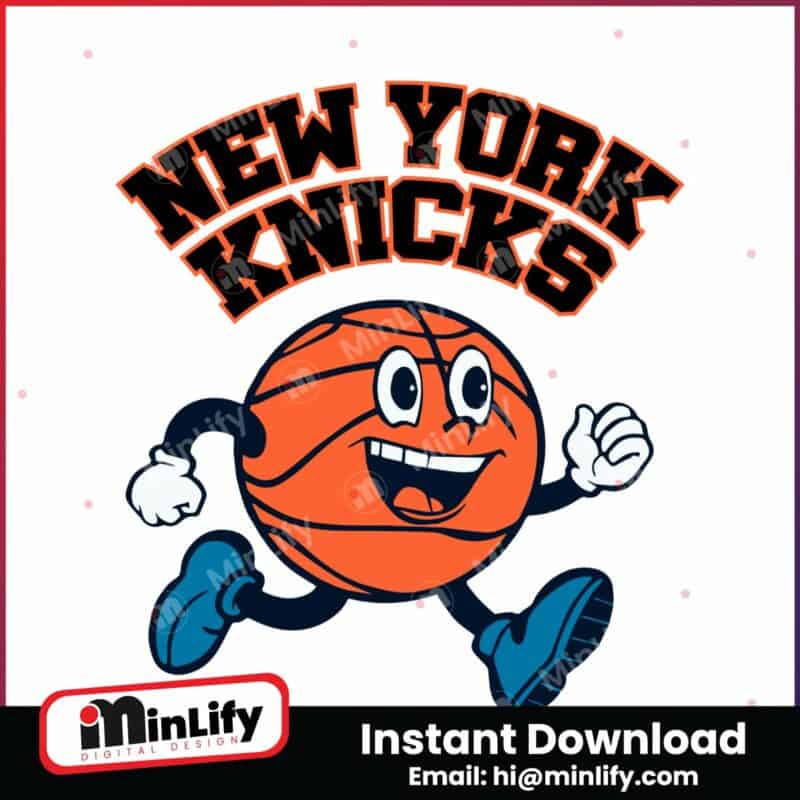 new-york-knicks-basketball-running-svg