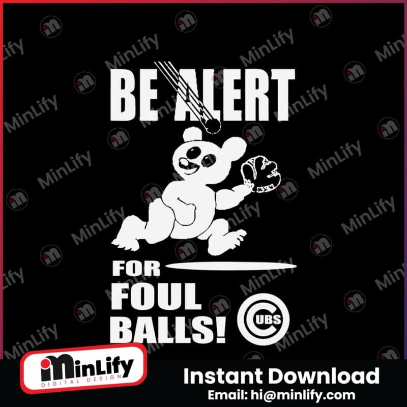 be-alert-for-foul-balls-chicago-cubs-svg