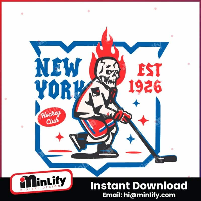 new-york-rangers-skull-hockey-club-svg