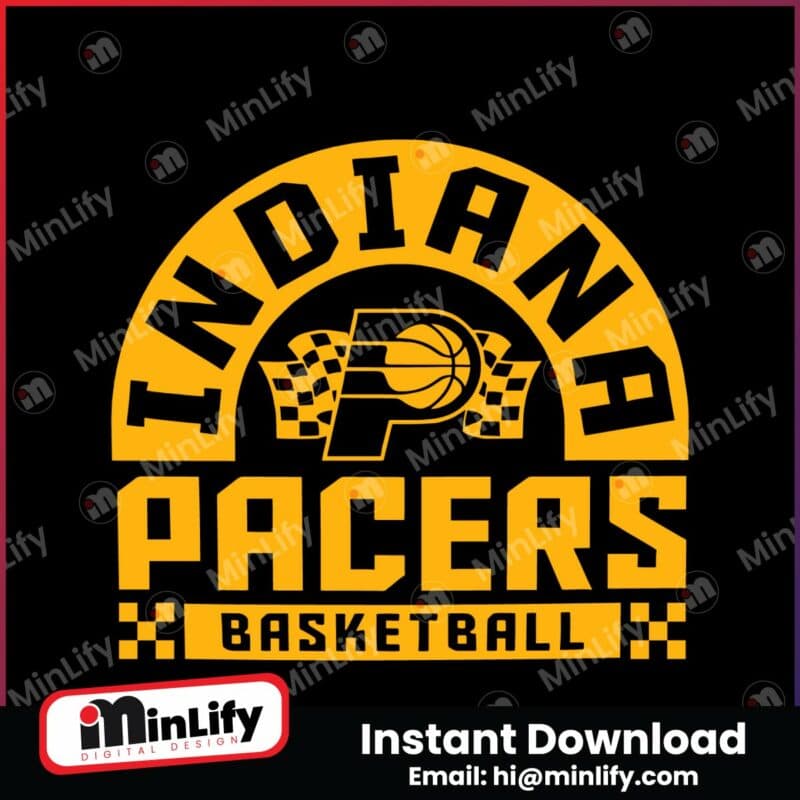 checkered-indiana-pacers-basketball-svg