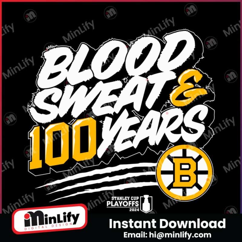 blood-sweet-and-100-years-bruins-stanley-cup-playoffs-svg