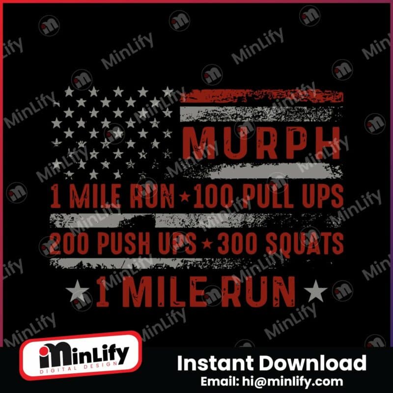 murph-memorial-day-1-mile-run-usa-flag-svg