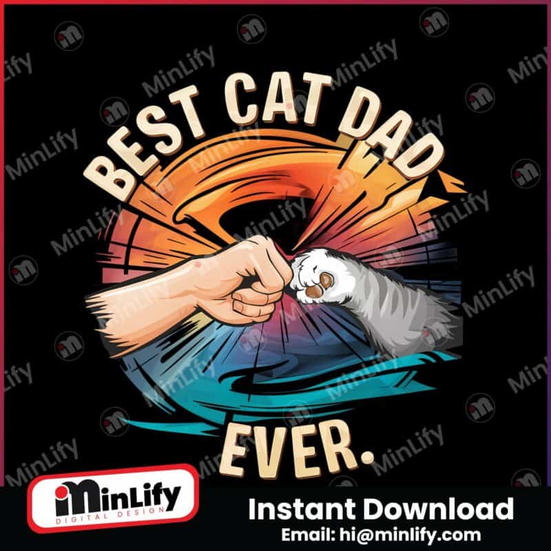 best-cat-dad-ever-cat-paw-png