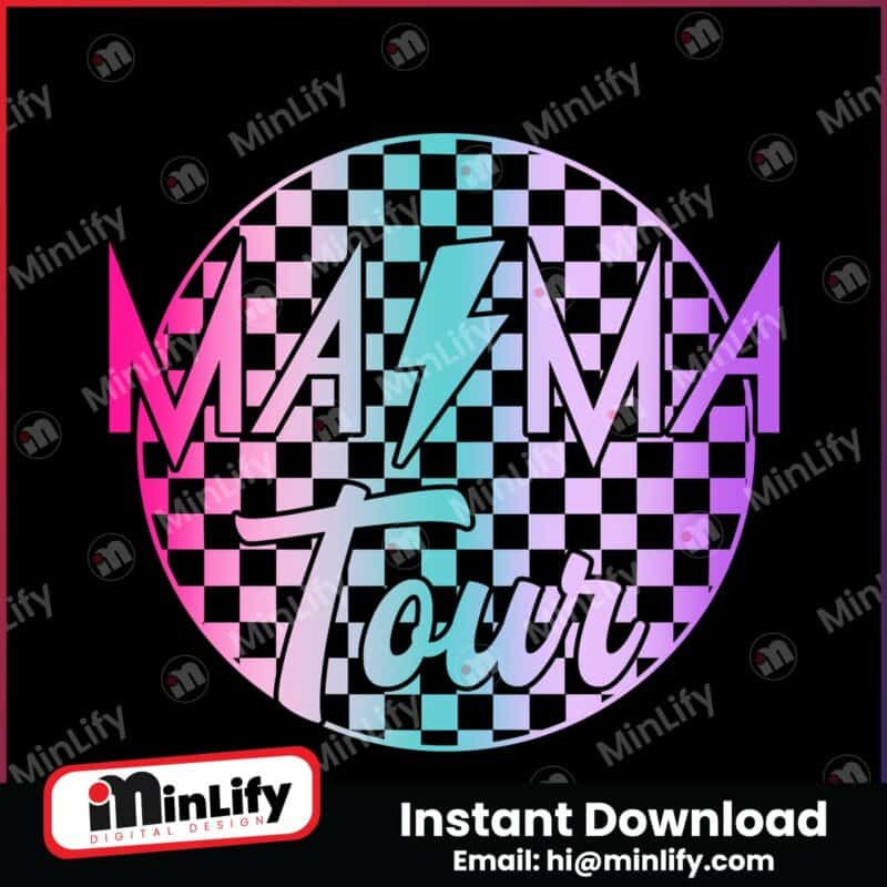 checkered-mama-tour-lightning-bolt-png