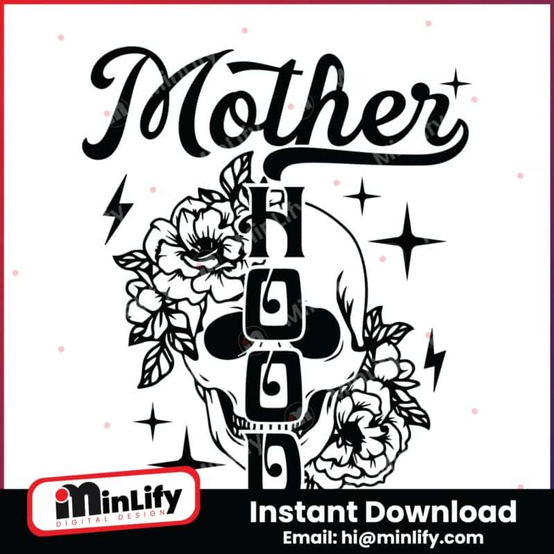 motherhood-floral-skull-funny-mom-png