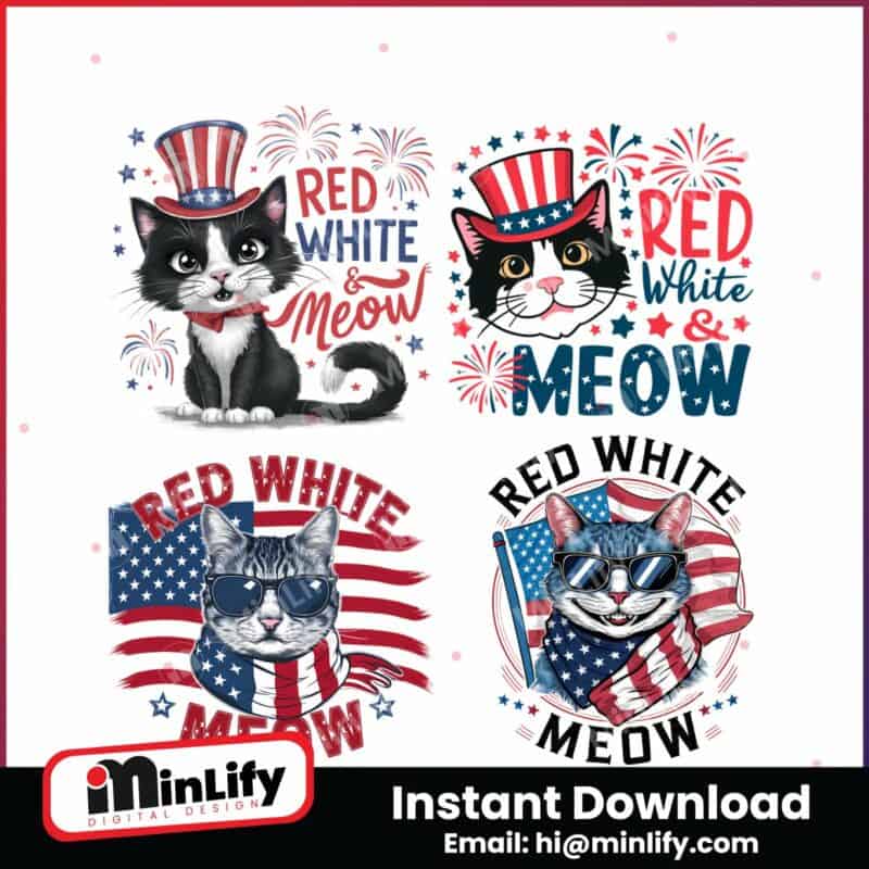 red-white-and-meow-svg-png-bundle