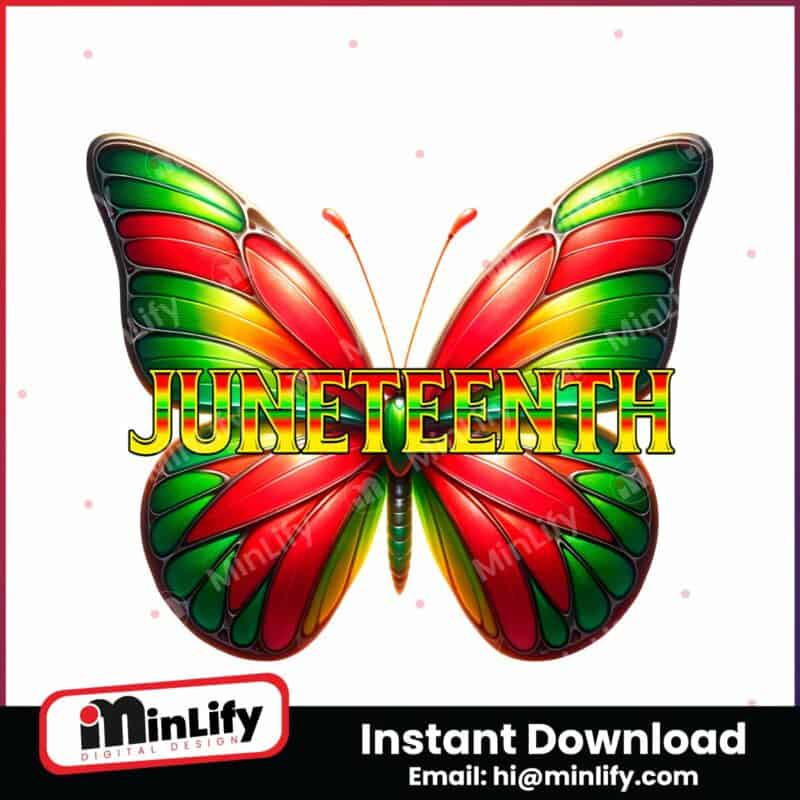 retro-juneteenth-butterfly-freedom-month-png